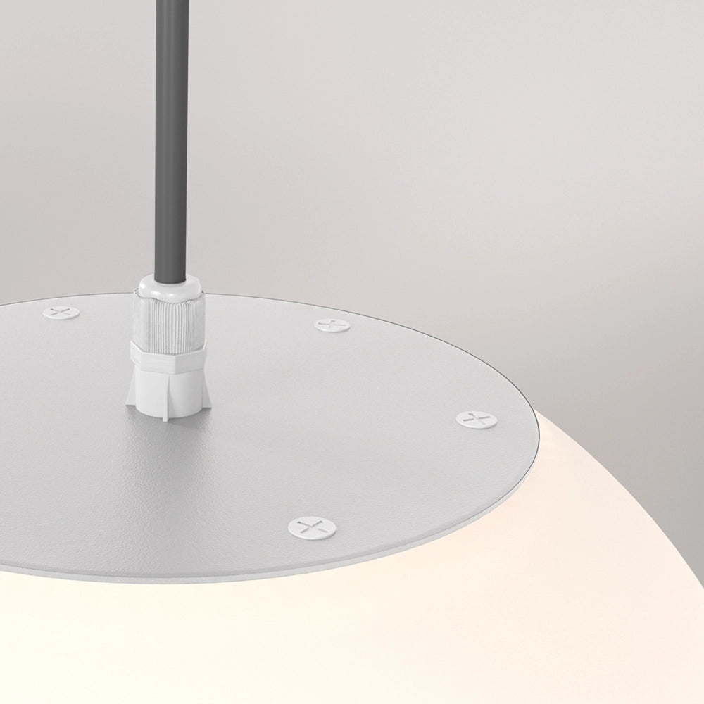 Maytoni Lampada da soffitto moderna Erda 1 luce E27 IP54 bianco plastica