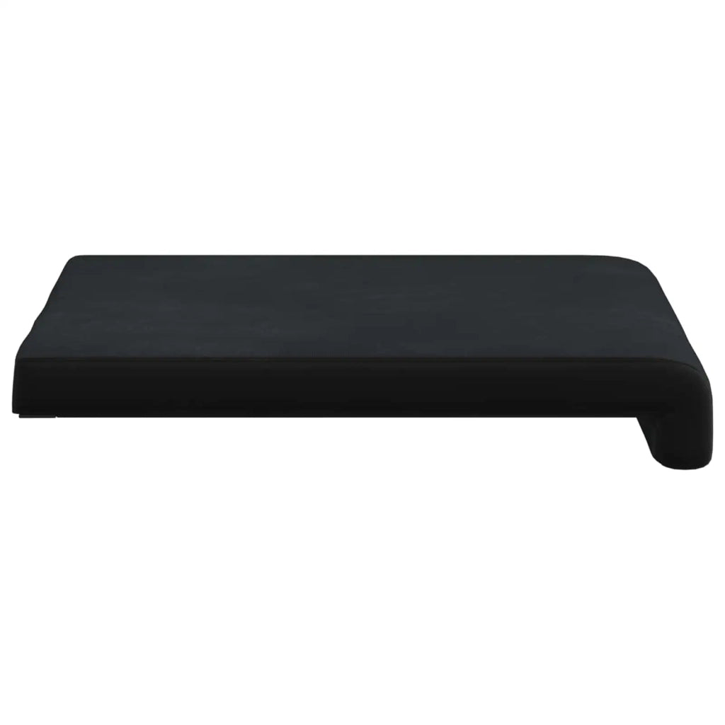 Cuscino per panchina 2 pcs Velluto Nero Profondità 35 cm 42043027