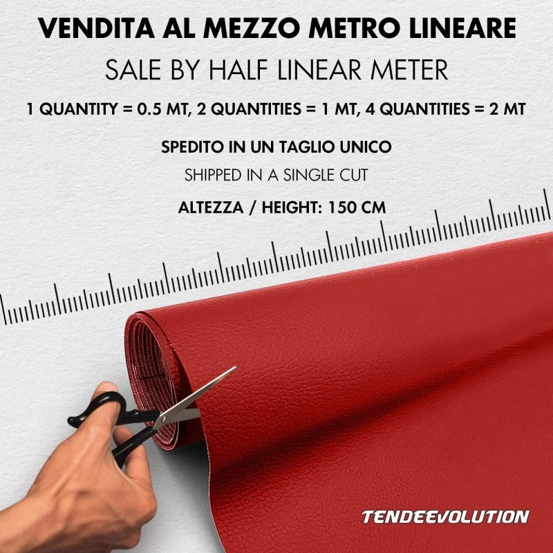 Ecopelle di Alta Qualità Made in Italy, Colore Beige 151 - Tessuto per Rivestimento e Tappezzeria - Vendita al Mezzo Metro