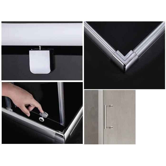 LATO BOX DOCCIA EASY 86,5/89XH195CM 6MM TRASPARENT
