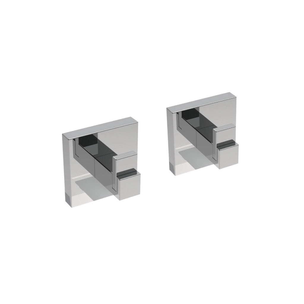2 PZ APPENDIABITI MOD. TREND- Cromo cm 5 x h.5 x 4- METAF- pezzi 1