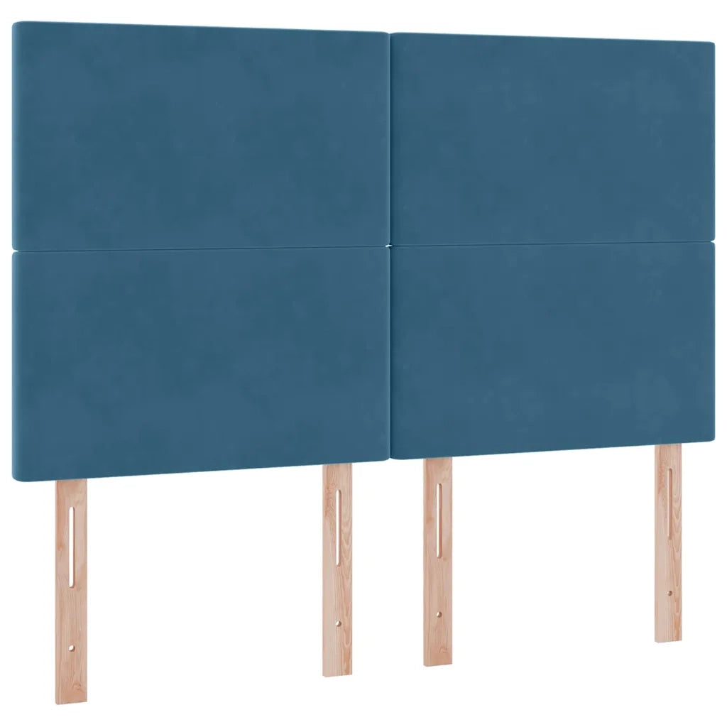Letto con contenitore e materasso Blu Scuro 140 x 200 cm 3371977