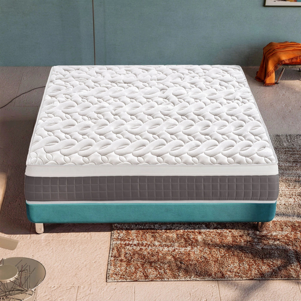 Materasso Matrimoniale 160x190 molle indipendenti e memory foam, altezza 25 cm, a zone di supporto differenziato, SFODERABILE, SKY