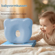Cuscino per bambini ortopedico, adatto per cuscini morbidi, blu.