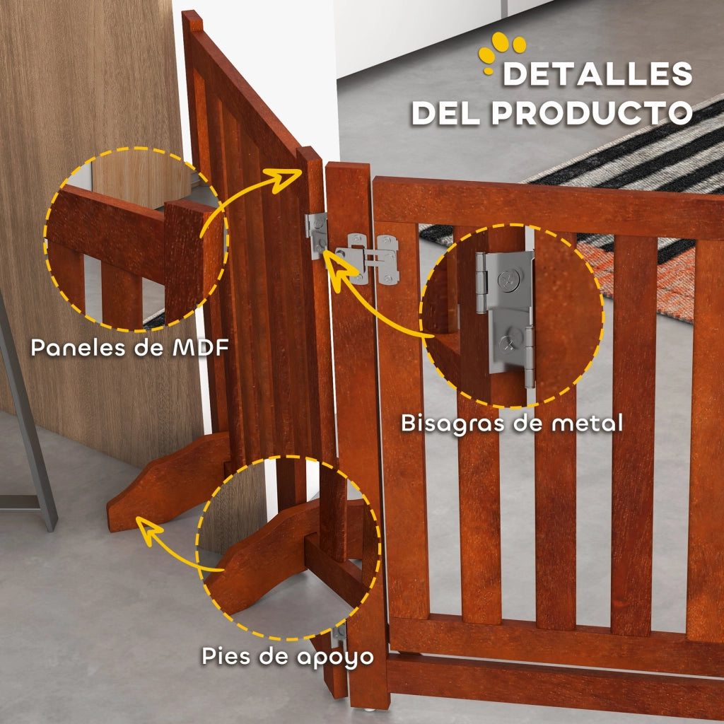 Barriera di Sicurezza per Cani ¨C Minimal ¨C 205x30x60 cm Marrone