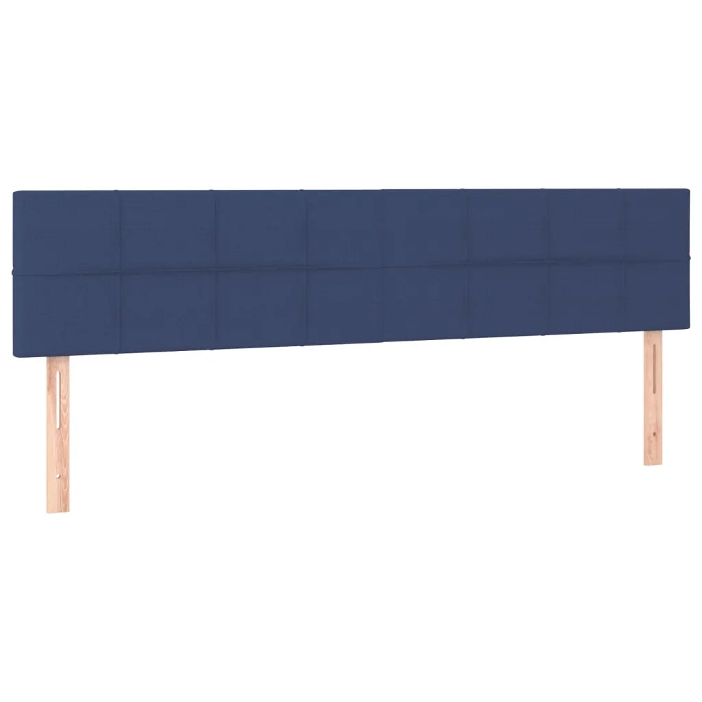 Letto a Molle con Materasso e LED Blu 180x200 cm in Tessuto 3133739
