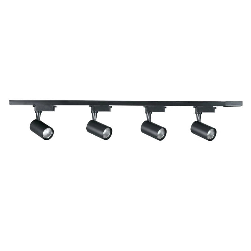 Kit binario X-Line nero 4 faretti LED 15W 2x1m DPM