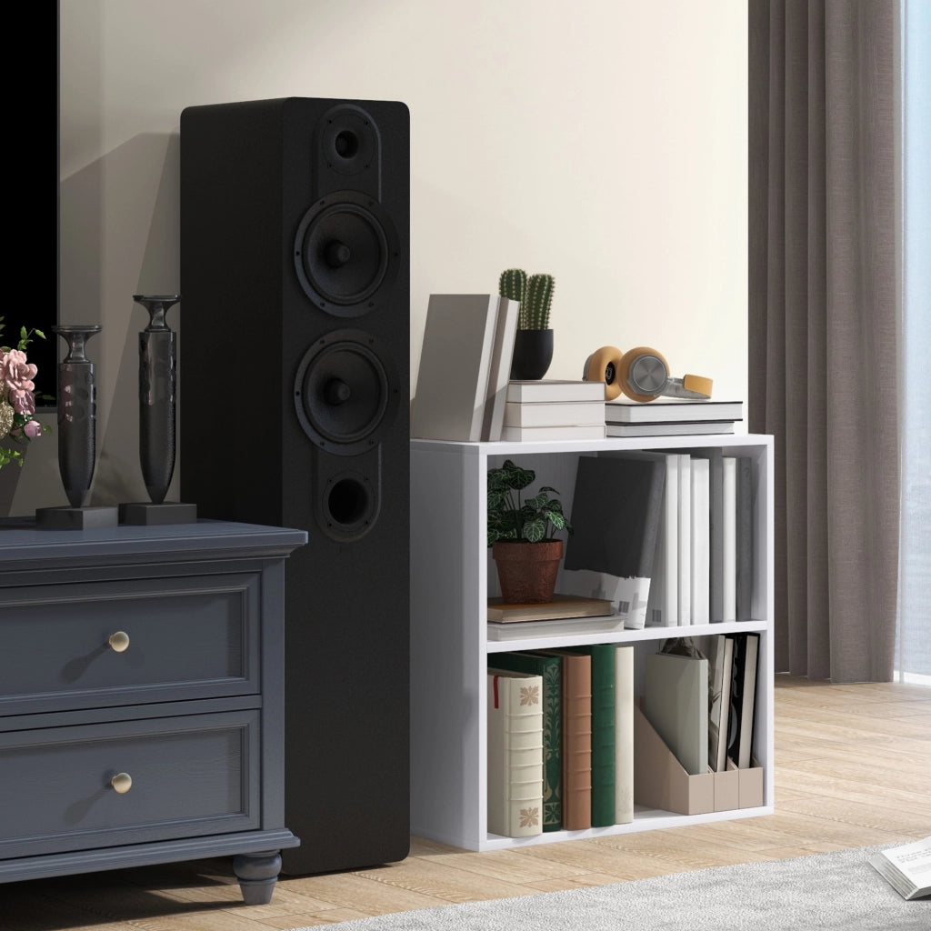 Libreria scaffale mobile con ripiani regolabili ¨C Minimal ¨C bianco 60x24x63