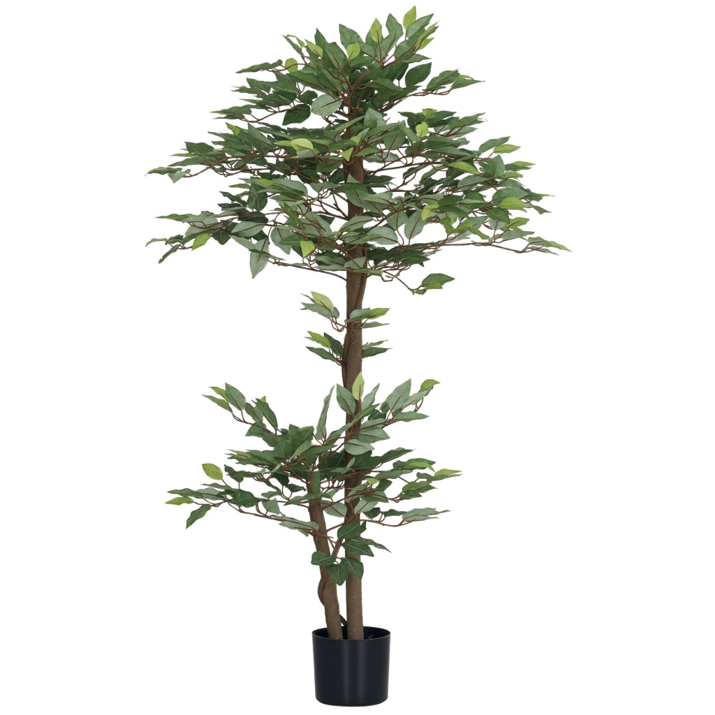 Ficus Artificiale con Muschio e Vaso ¨C Minimal ¨C Verde, 150 cm