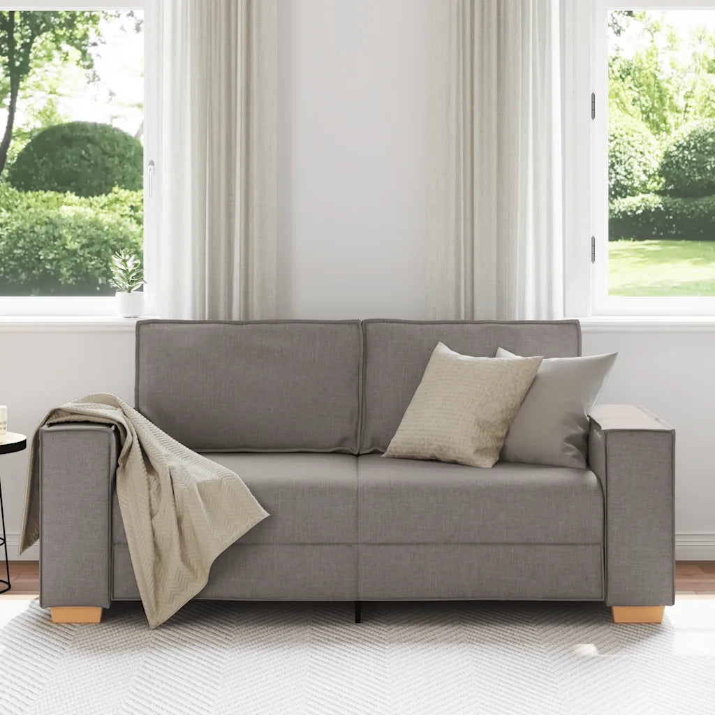 Divano a 2 Posti-Sofa 2 Posti tortora 140 cm in tessuto 155557