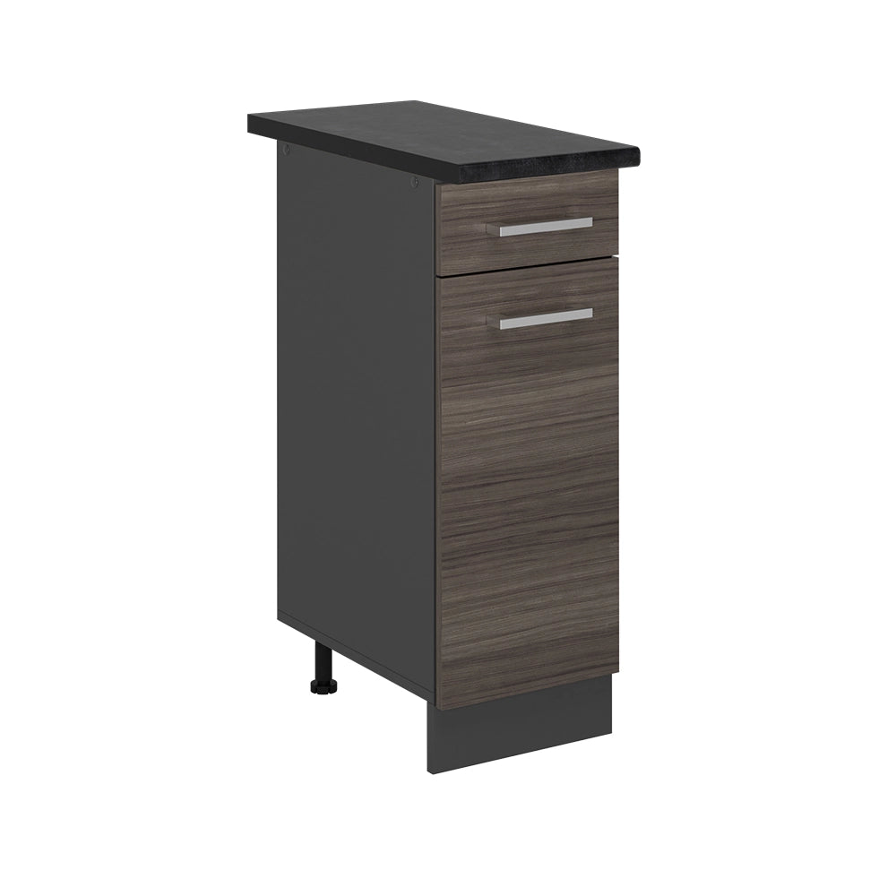 Mobiletto base per cucina R-Line Grigio nobile/Antracite 30 cm, PL Antracite Vicco