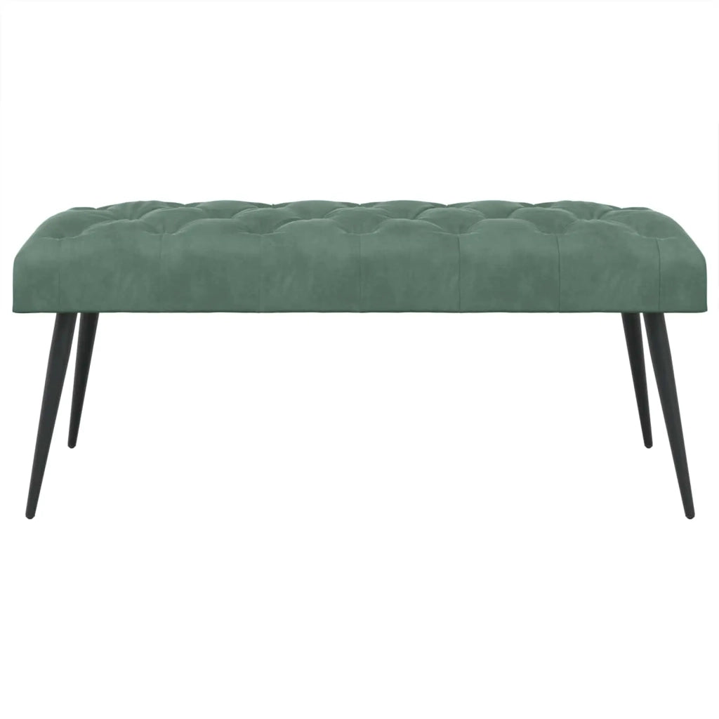 Panchina con bottoni imbottiti Verde Mare 110 x 40 x 46 cm 42038582