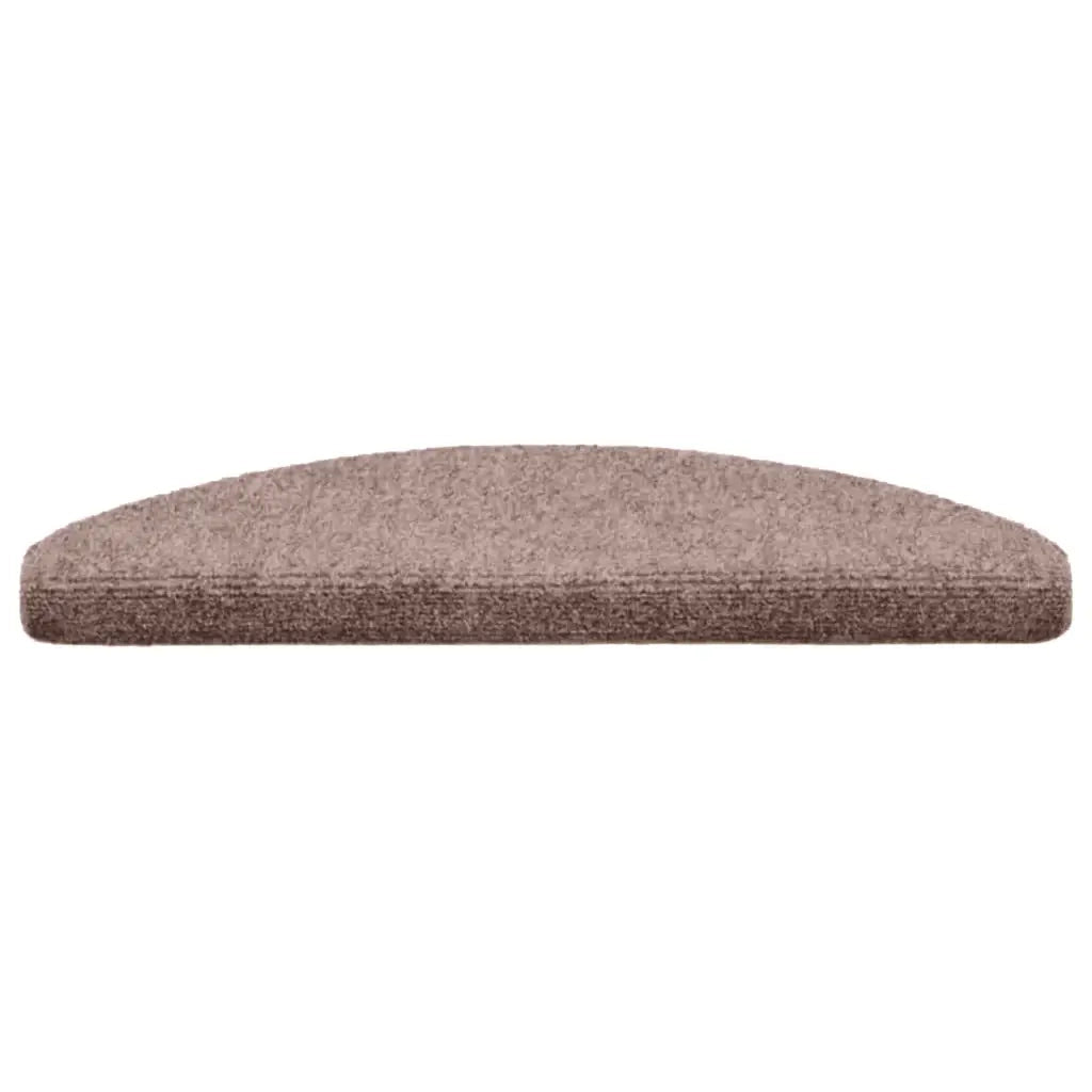 Tappetini per scale autoadesivi 30 pz 65x21x4 cm Marrone Chiaro semicircolari grandi 3365655