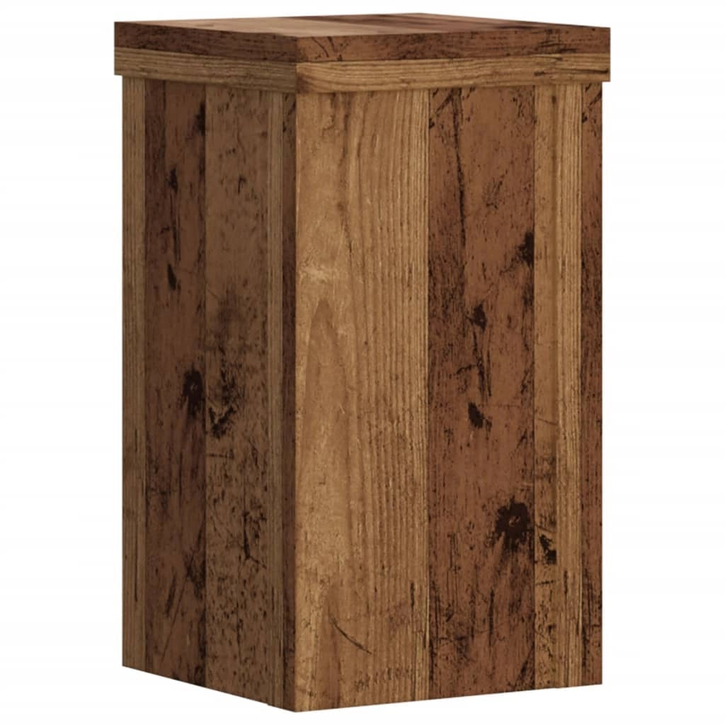 Portavasi mobili per fiori set da 2 legno di recupero legno ingegnerizzato marrone 02_0045369
