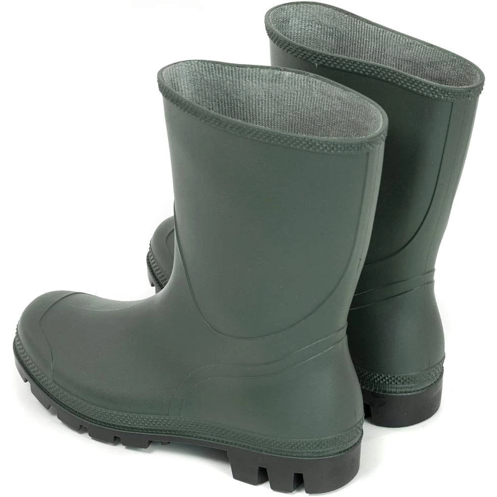 STIVALI DA LAVORO PVC BASSO GOMMA VERDE IMPERMEABILI AGRICOLTURA CACCIA PESCA N.41 4F