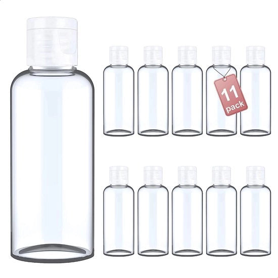 Bottiglie con coperchio a scorrimento, 16x60 ml, 11x100 ml