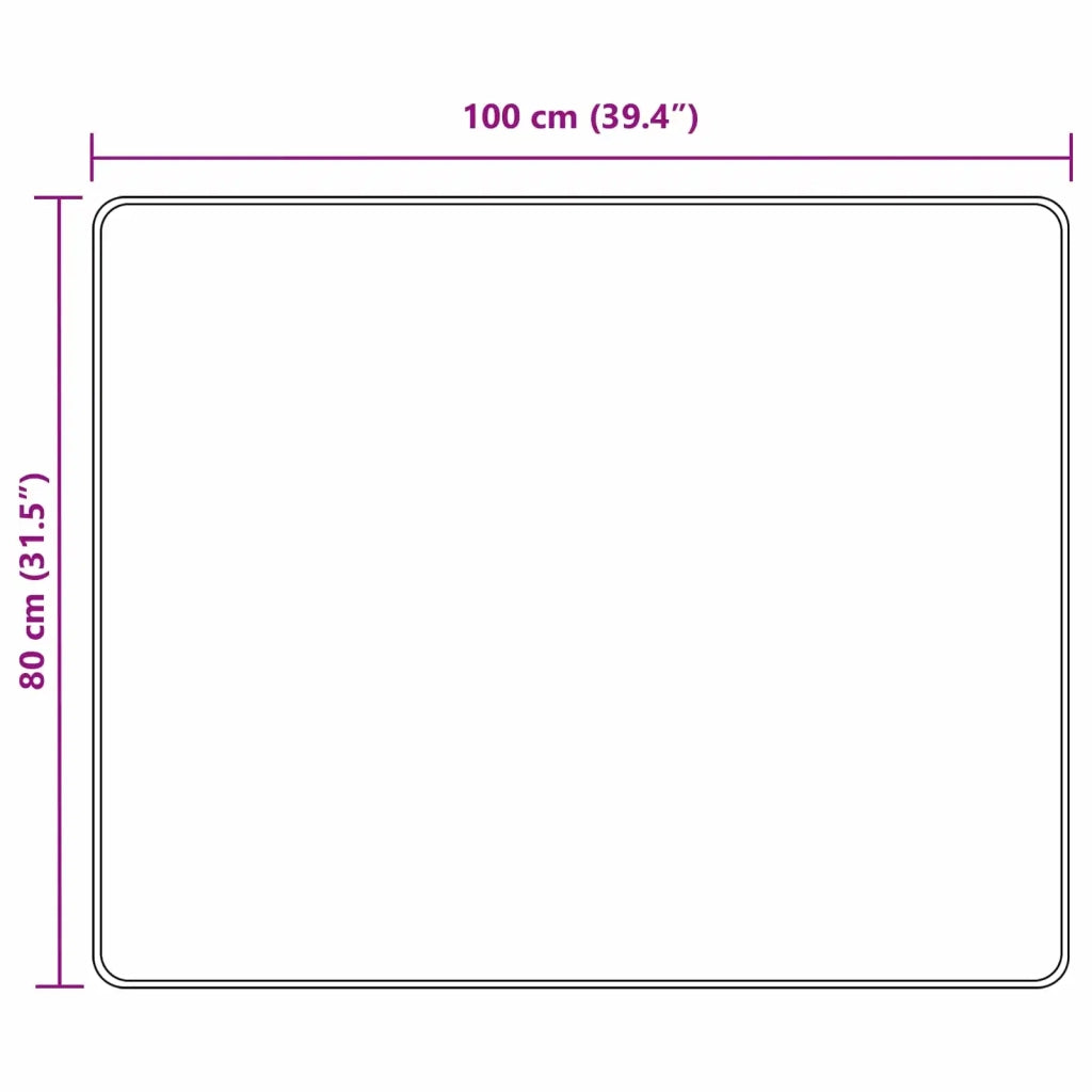 Runner Tappeto MARSA Nero 80 x 100 cm Poliestere e PVC 42023286
