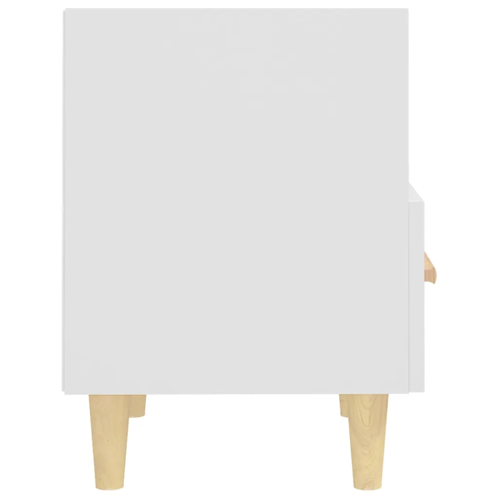 Comodino-Tavolino da notte Bianco 40x35x47 cm