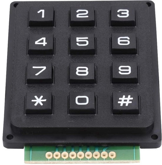 Tastiera esterna compatto e spazievuoto - 12 tasti - ideale per progetti elettronici - per microcontroller e circuiti integrati