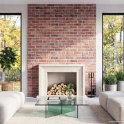 Pannelli da parete 10 pz 100 x 50 cm Rosso Schiuma EPS 42046099