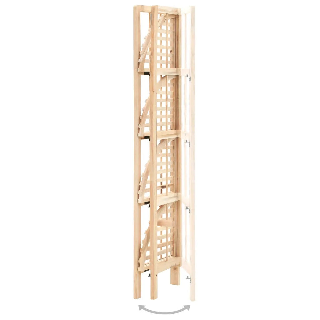 Scaffale ad Angolo in Legno di Cedro 27x27x110 cm 246435