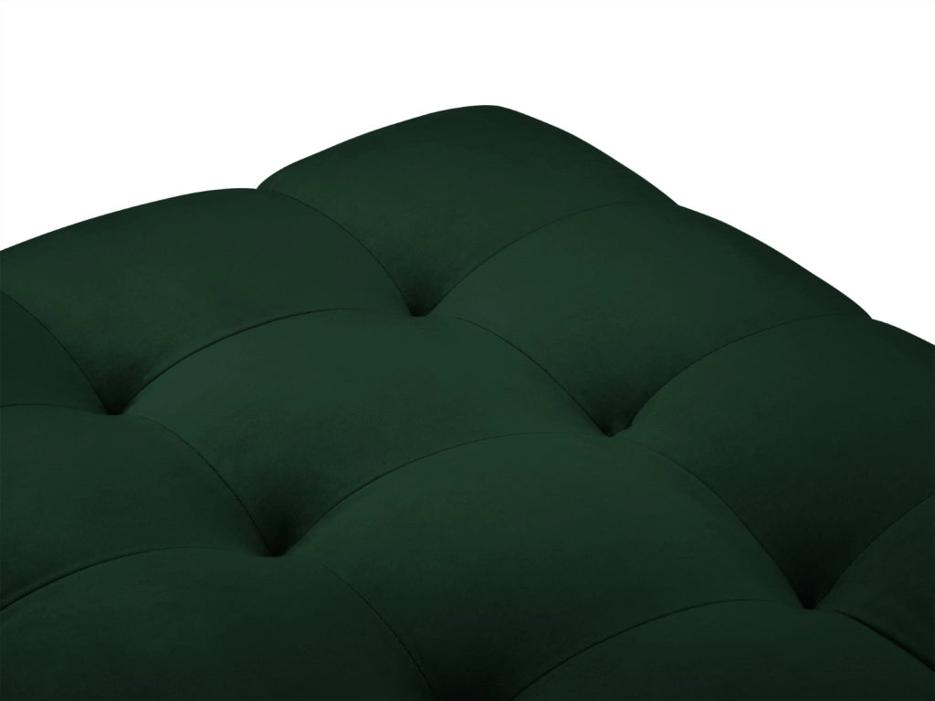 Cosmopolitan Design - Panca "Bali" 2 posti in velluto verde bottiglia 