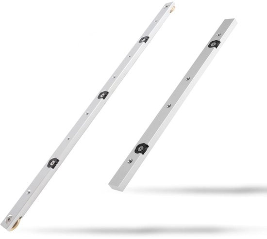 Lanterna regolabile 450 mm - Loper in acciaio inossidabile regolabile - Manico in alluminio - Lavorazione del legno - Utilizzo multifunzionale - Adatto per viti M6 - Guida per sega