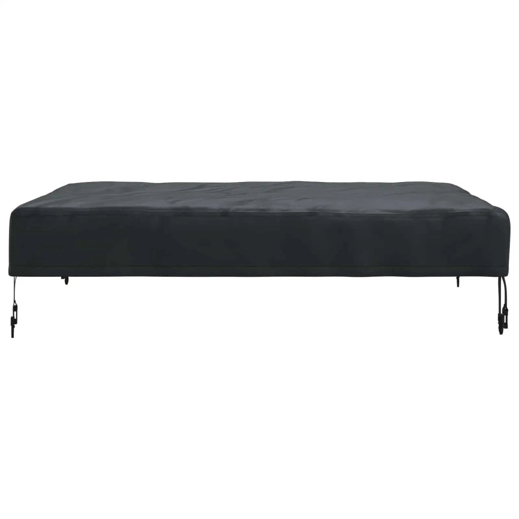 Copertura Tavolo Tinta unita Nero 92 x 92 x 15 cm Tessuto 4106081