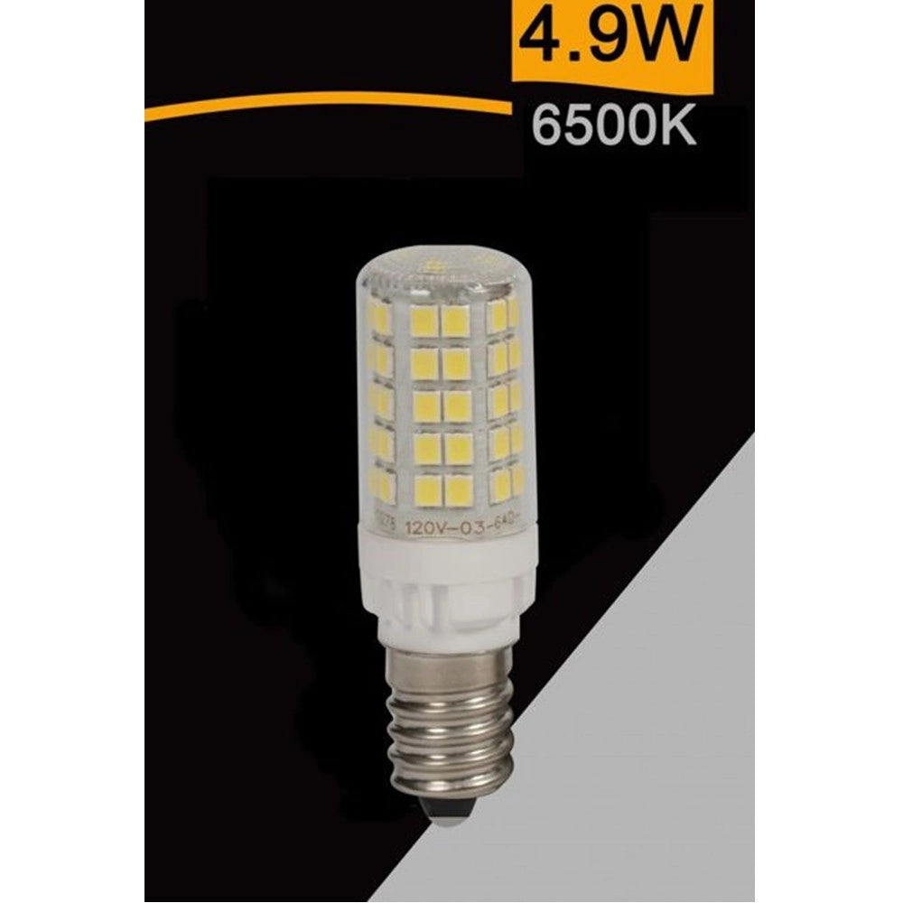 Trade Shop - Lampadina Led E14 4.9w 600lm Tubolare Luce 3000k 6500k 4000k Sparac-e14-4.9w-ce2 -