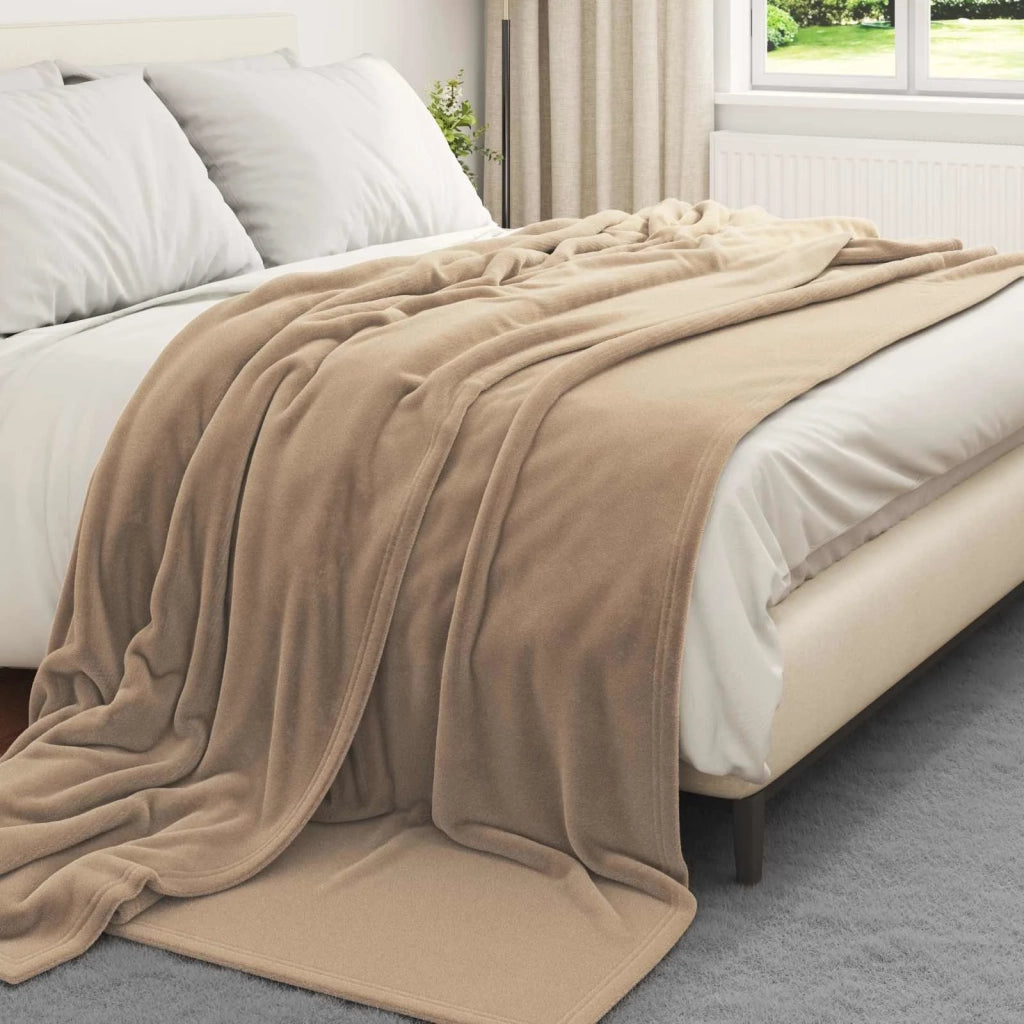 Coperta Cammello 220 x 240 cm Panno 42016763