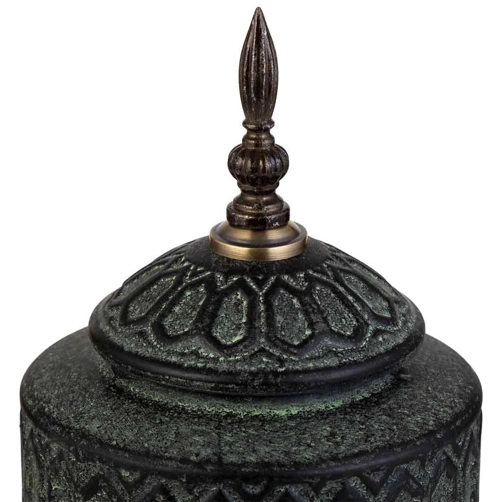 Vaso in ceramica nera, D15,5x31h cm