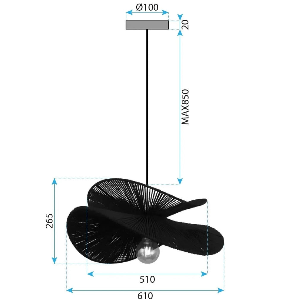 Lampada APP1833-1CP Black