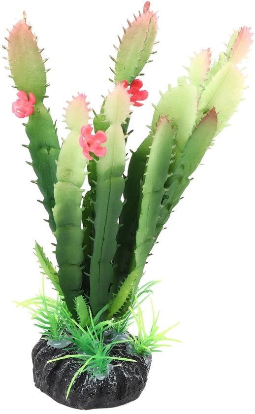 Piante artificiali realistico - Cactus - Fiori colorati