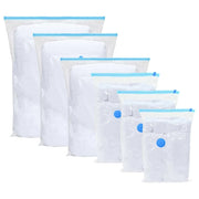 Sacchetti per Stoccaggio 10 pcs Trasparente e Blu 100 x 80 cm 42001445