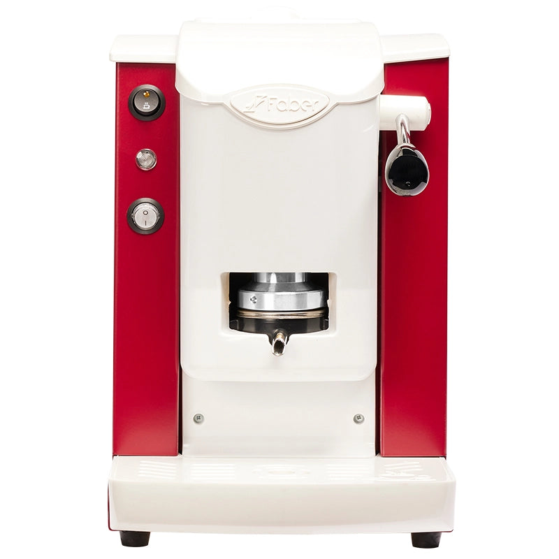 FABER SLOT PLAST LITE BORGOGNA / BIANCO (SPBORBLT) - MACCHINA CAFFE A CIALDE - TERMOREGOLATORE 95 GRADI