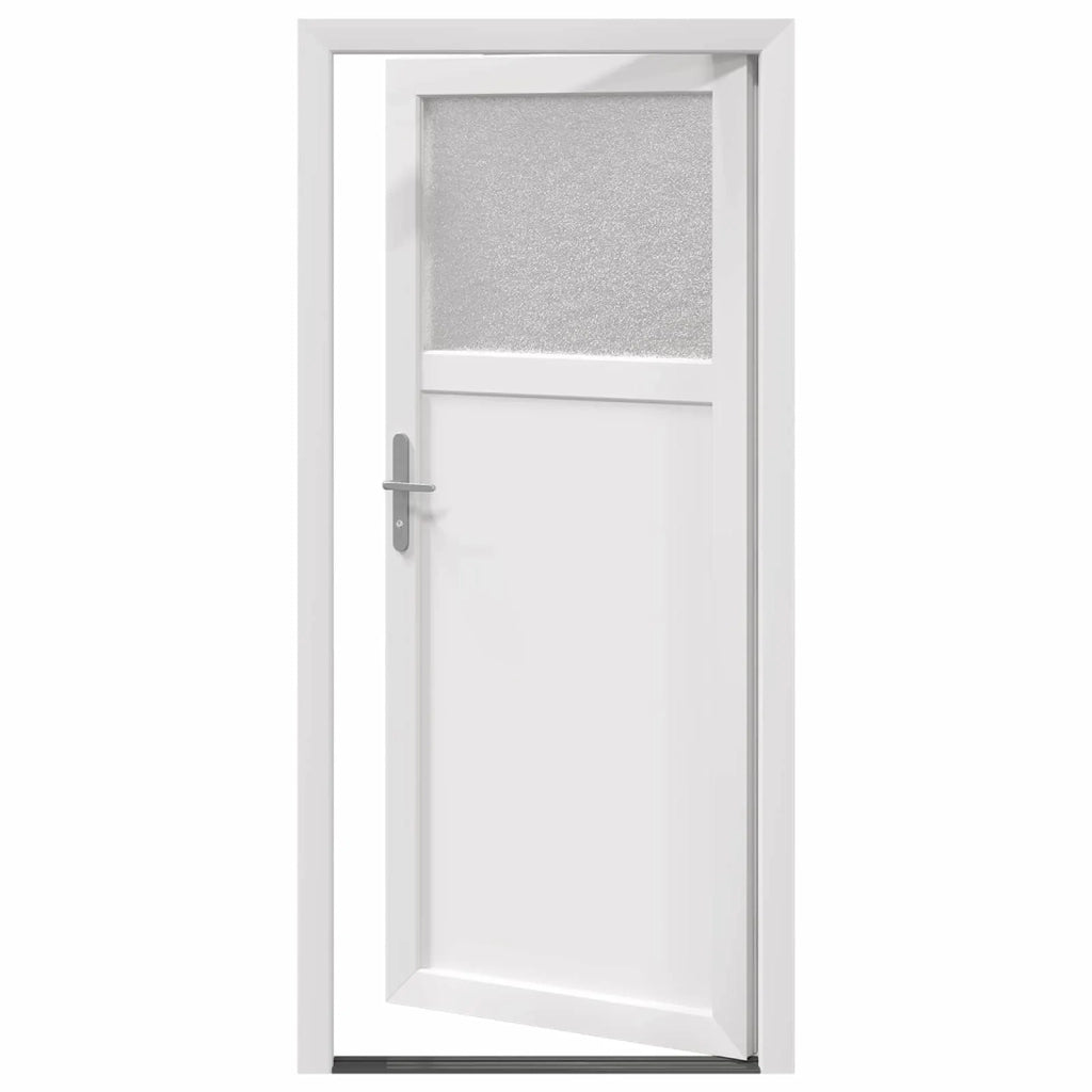 Porta d'ingresso laterale Bianco 98 x 198 cm PVC 3445755