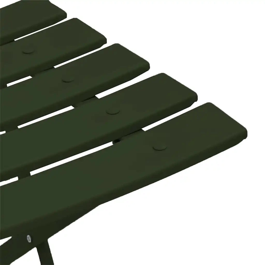 Sedia Pieghevole da Giardino 2 pcs Verde 42 x 46 x 82cm Metallo 42002955