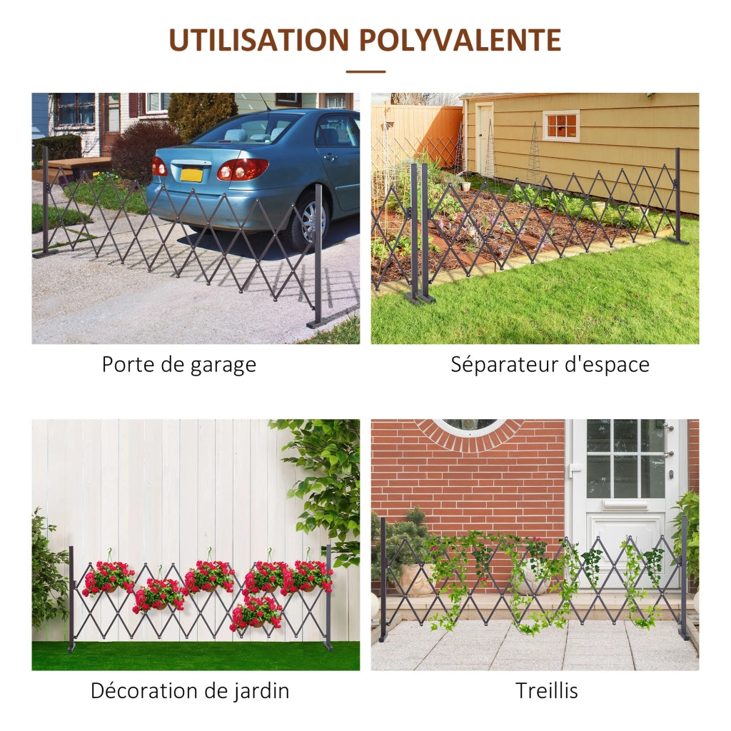 Barriera di Sicurezza Estensibile ¨C zephmum ¨C Colore Cioccolato 250x31x104 cm
