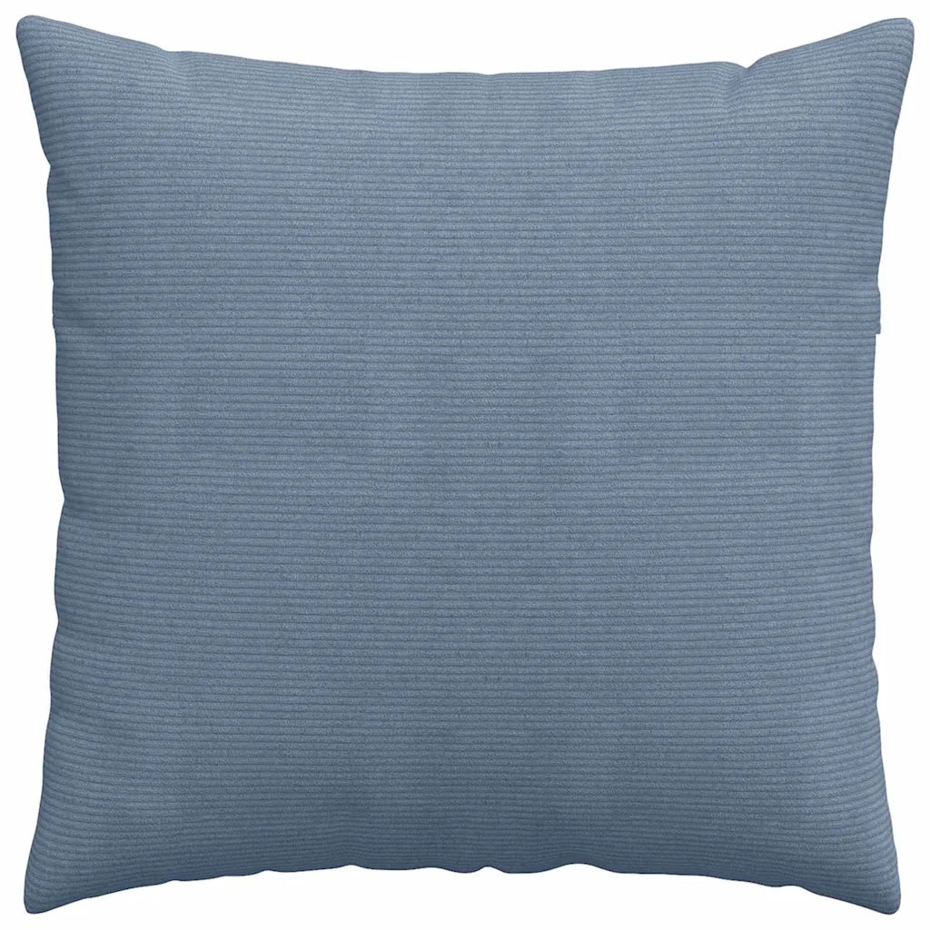 Cuscini da Divano 2 pz | Cuscini per sedie Blu 80 x 80 cm Tessuto in Cords