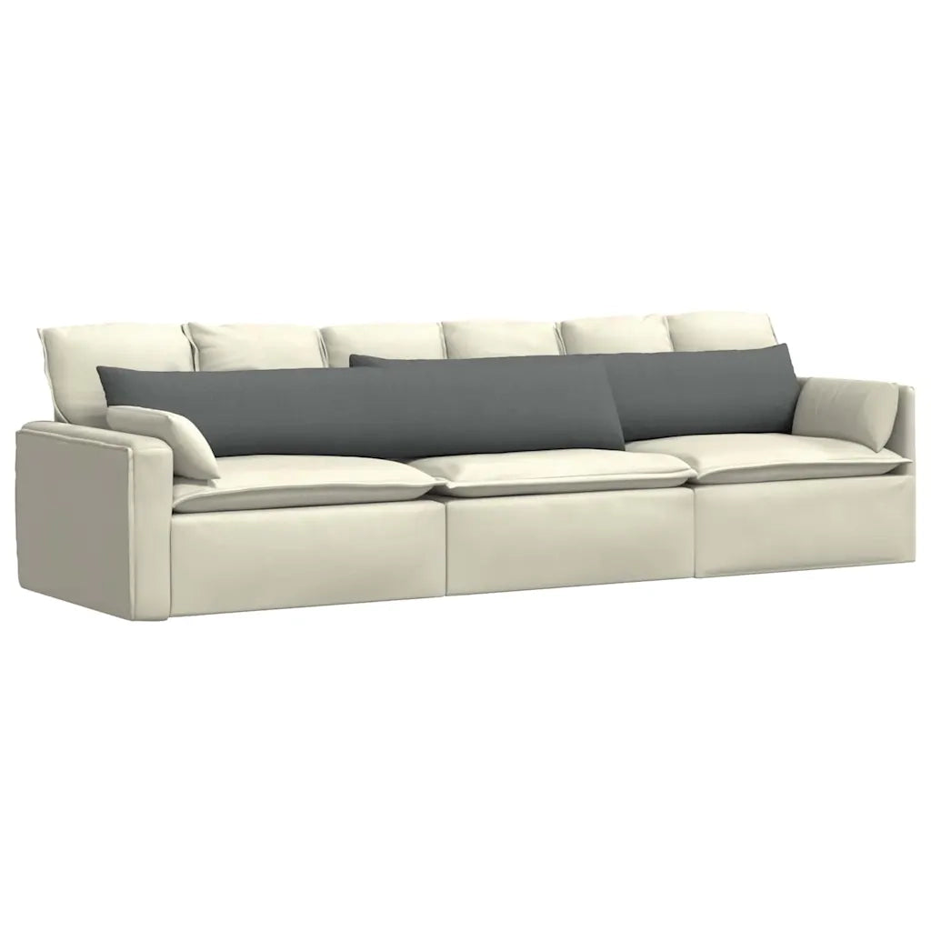 Cuscini da Divano 2 pz-Set di 2 Cuscini per Sofa Grigio scuro 200 x 40 cm Tessuto 816370