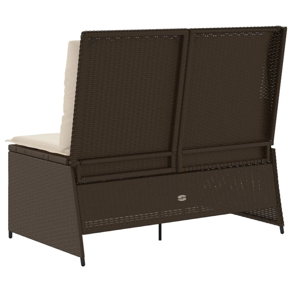 Panchina da Giardino | Panca da Giardino Marrone polyrattan