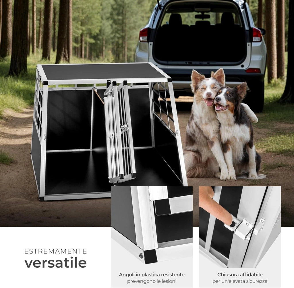 , Cuccia in alluminio per cani, trasportino per cani, a forma di trapezio, diversi modelli