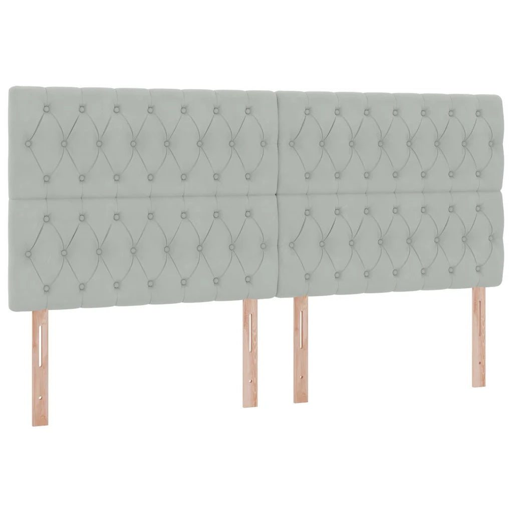 Letto con contenitore e materasso Grigio chiaro 200 x 200 cm 3372111