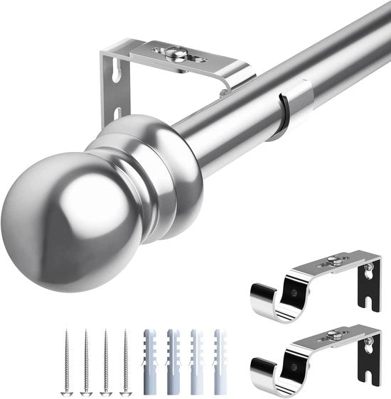 Tendina Trattabile - Argentato - 76 cm - 369 cm - Metallo