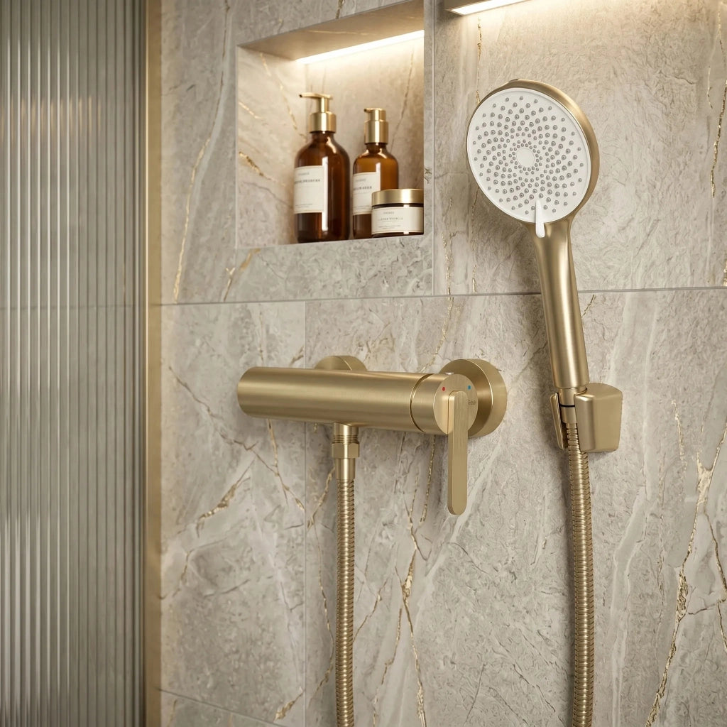 Rubinetto Per Vasca Rea Ontario Side Brush Gold