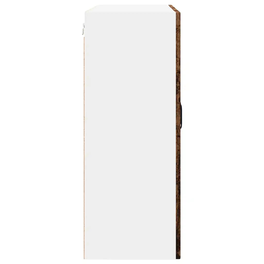 Pensile da cucina | Mobile in vetro da parete PORTO Legno vecchio 80 x 31 x 80 cm