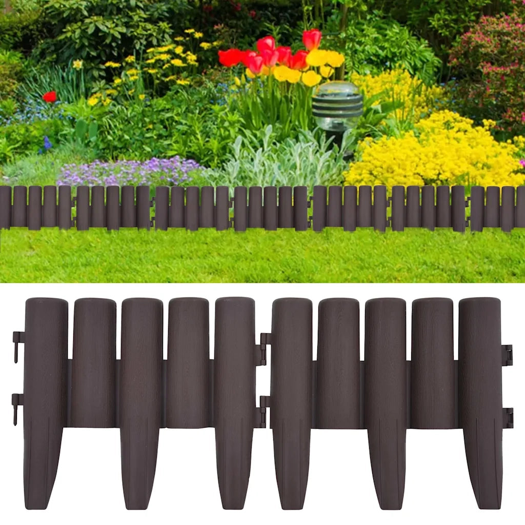 Bordature per Prato 36 pz Marroni 10 m in PP CFW6885585