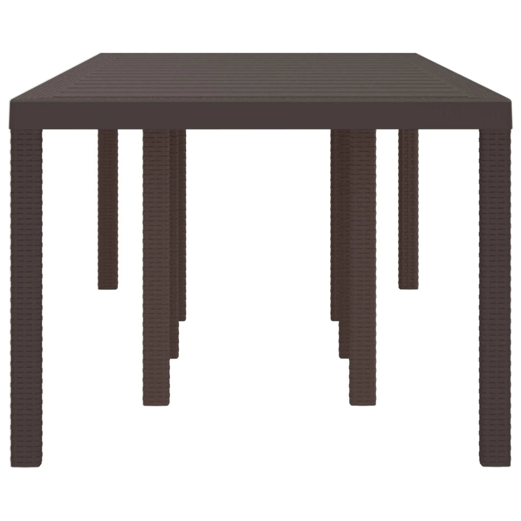 Tavolo da Giardino Marrone 250 x 100 x 73 cm polyrattan 3378517
