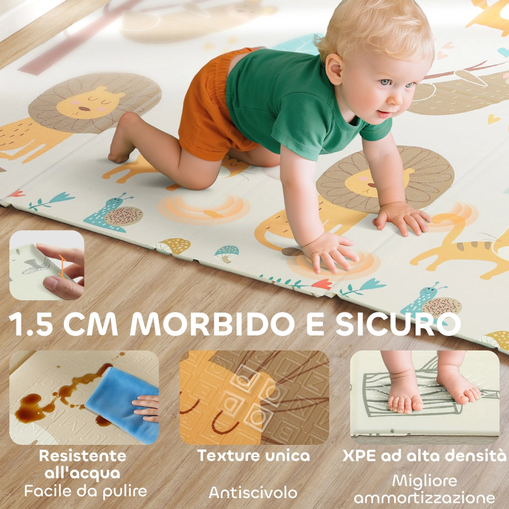 Tappeto per Bambini ¨C Minimal ¨C Multicolore, XPE, 196x176x1.5 cm