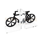 REGGILIBRO BICICLETTA  IN CRISTALLO ACRILICO TRASPARENTE E NERO
